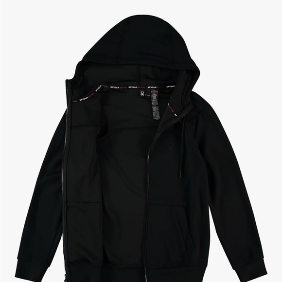 Spyder Black Full-Zip Jacket - Picture 2 of 6
